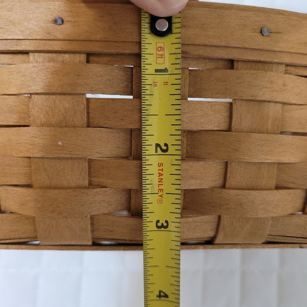 Longaberger 2005 Knick Knack Basket with Longaberger Plastic Protector, EUC - Picture 7 of 7